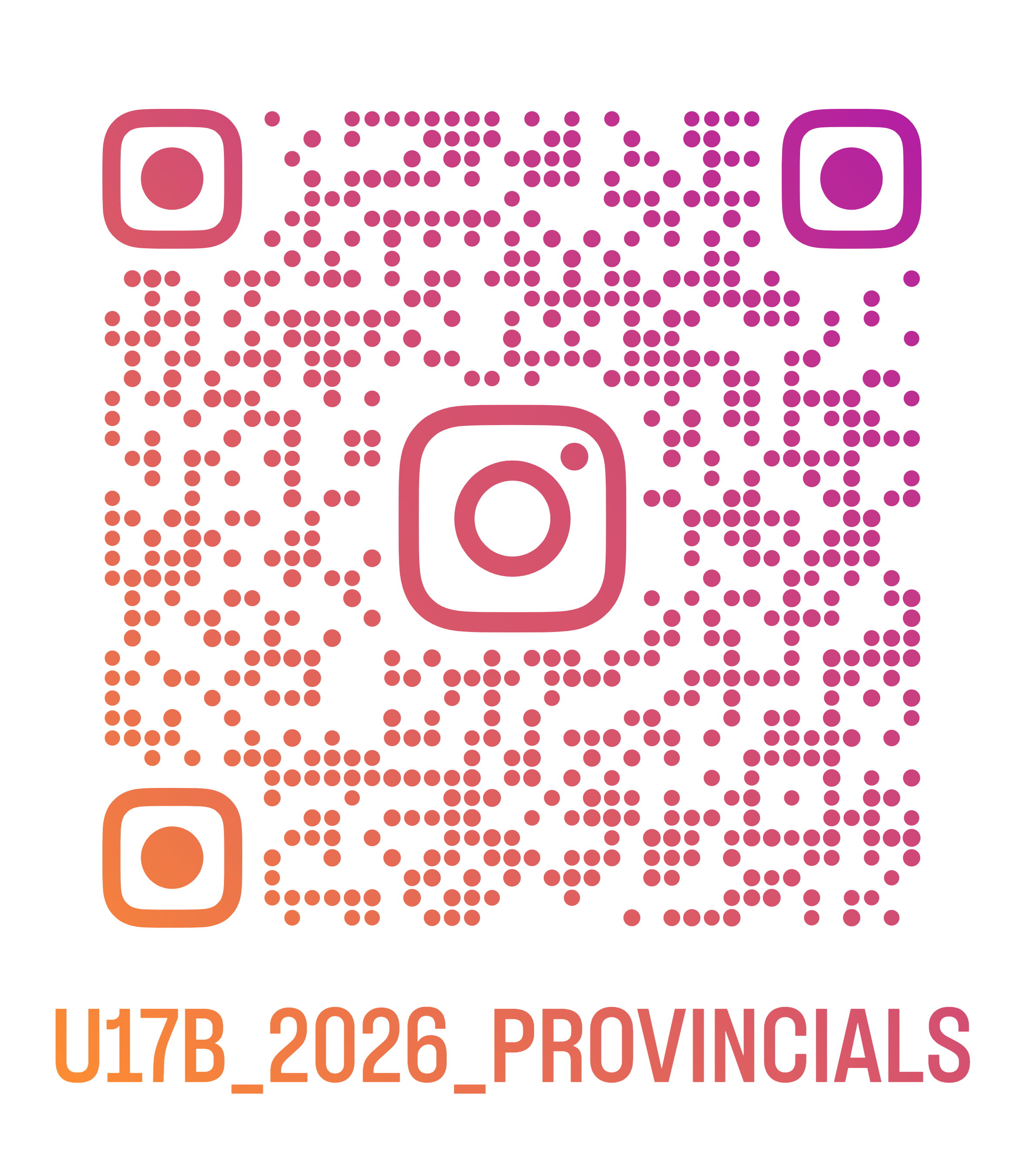 U17B Provincials Instagram Account